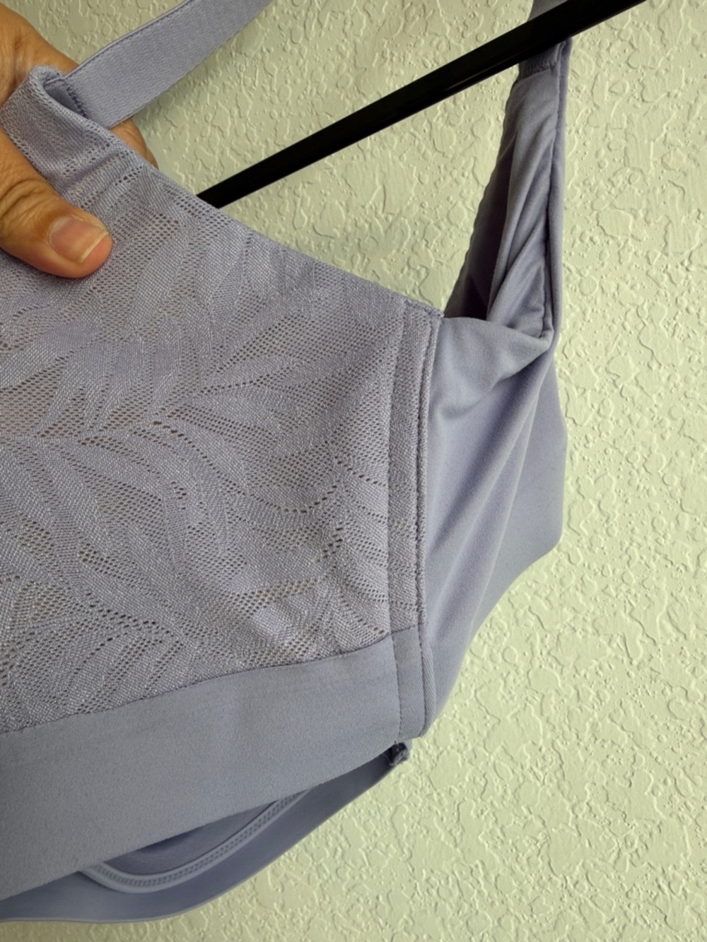 Soma Lavender Lace-Pattern Wireless Comfort Bra - Picture 6 of 8